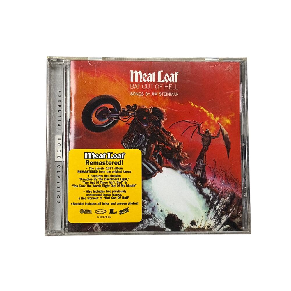 Bat Out of Hell by Meat Loaf (CD, 2001) remastered essential rock classics epic